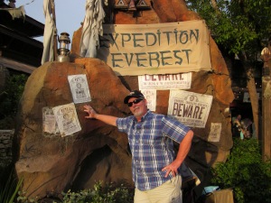 My sweetie pie after his first ride on Expedition Everest - Animal Kingdom Park - Walt Disney World - 2012